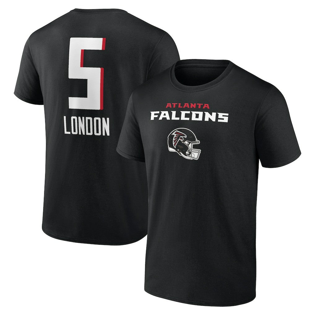 Drake London Atlanta Falcons Team Wordmark Player Name & Number T-Shirt - Black sale