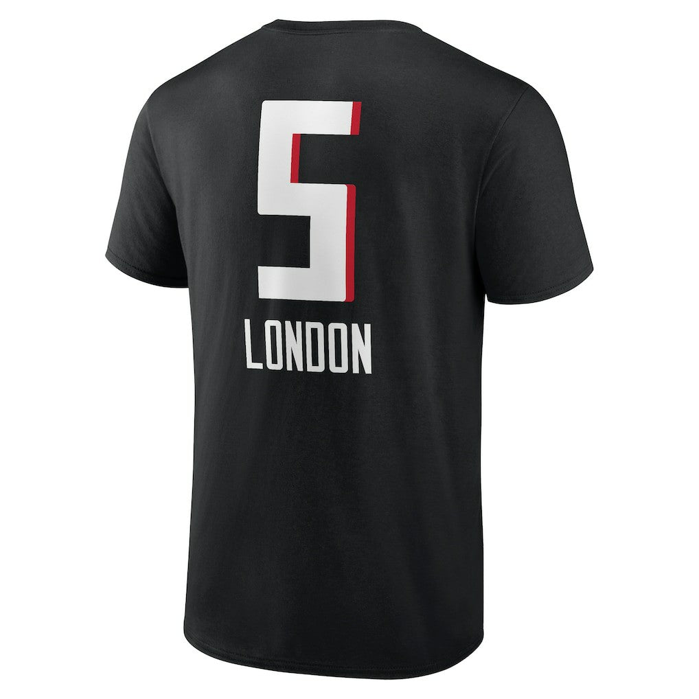 Drake London Atlanta Falcons Team Wordmark Player Name & Number T-Shirt - Black sale