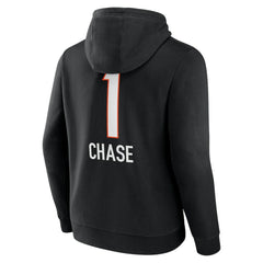 Ja'Marr Chase Cincinnati Bengals Team Wordmark Player Name & Number Pullover Hoodie - Black discount