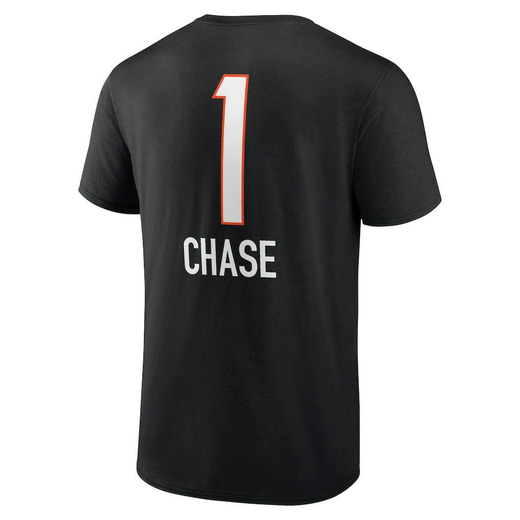 Ja'Marr Chase Cincinnati Bengals Team Wordmark Player Name & Number T-Shirt - Black on sale