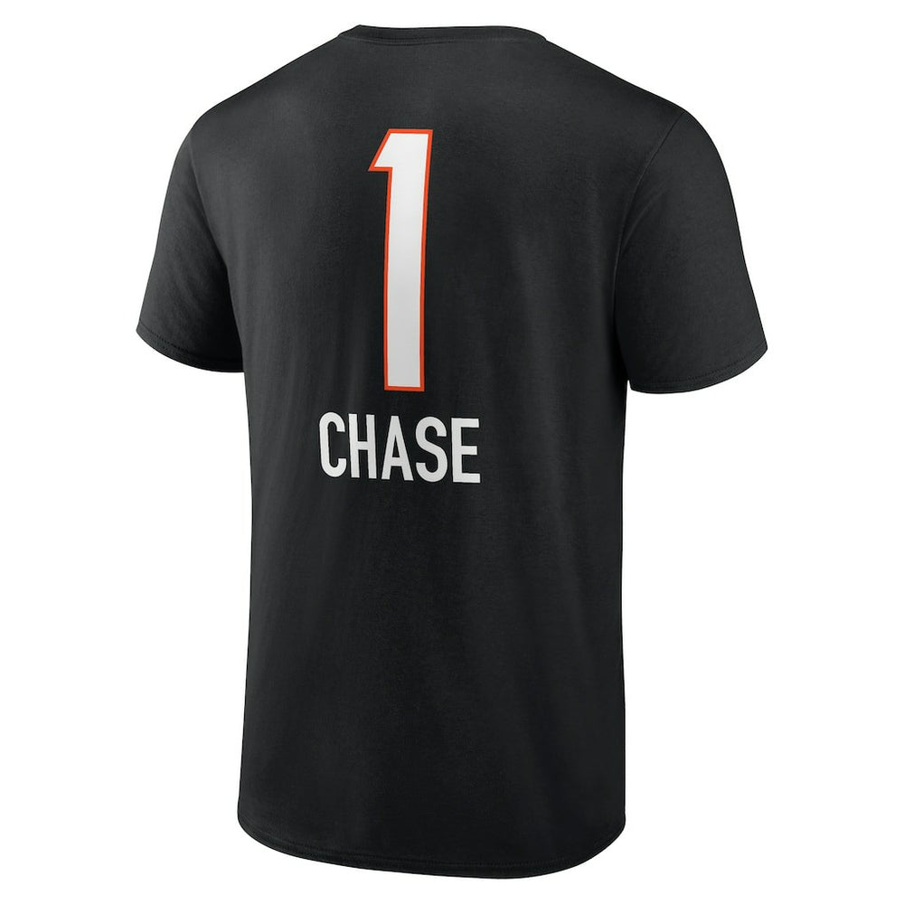 Ja'Marr Chase Cincinnati Bengals Team Wordmark Player Name & Number T-Shirt - Black on sale