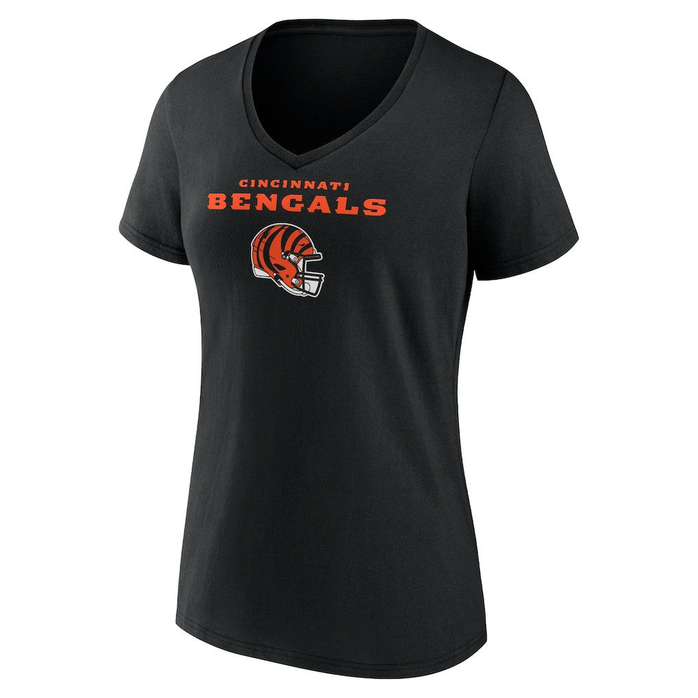 Ja'Marr Chase Cincinnati Bengals Women's Team Wordmark Player Name & Number V-Neck T-Shirt - Black cheap