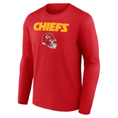 Travis Kelce Kansas City Chiefs Team Wordmark Player Name & Number Long Sleeve T-Shirt - Red for sale