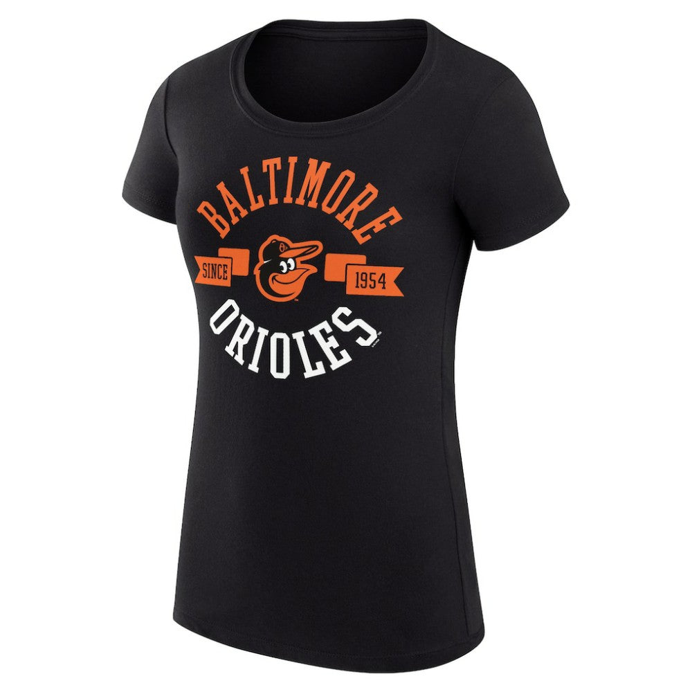 Baltimore Orioles G-III 4Her by Carl Banks Women's Super-Slim Fit Lightweight City Graphic T-Shirt Black