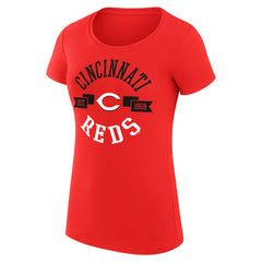Cincinnati Reds G-III 4Her by Carl Banks Women's Super-Slim Fit Lightweight City Graphic T-Shirt Red