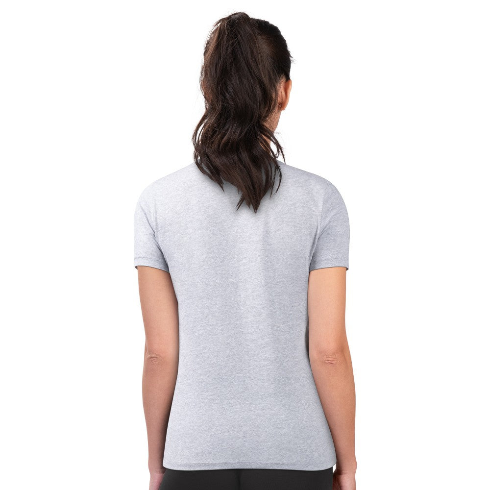 Los Angeles Angels G-III 4Her by Carl Banks Women's Super-Slim Fit Lightweight City Graphic T-Shirt Heather Gray