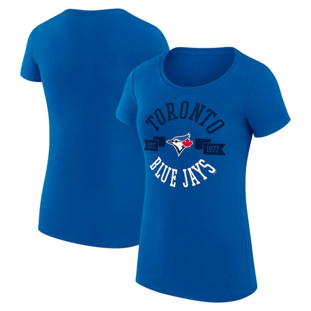 Toronto Blue Jays G-III 4Her by Carl Banks Women's Super-Slim Fit Lightweight City Graphic T-Shirt Royal