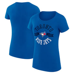 Toronto Blue Jays G-III 4Her by Carl Banks Women's Super-Slim Fit Lightweight City Graphic T-Shirt Royal
