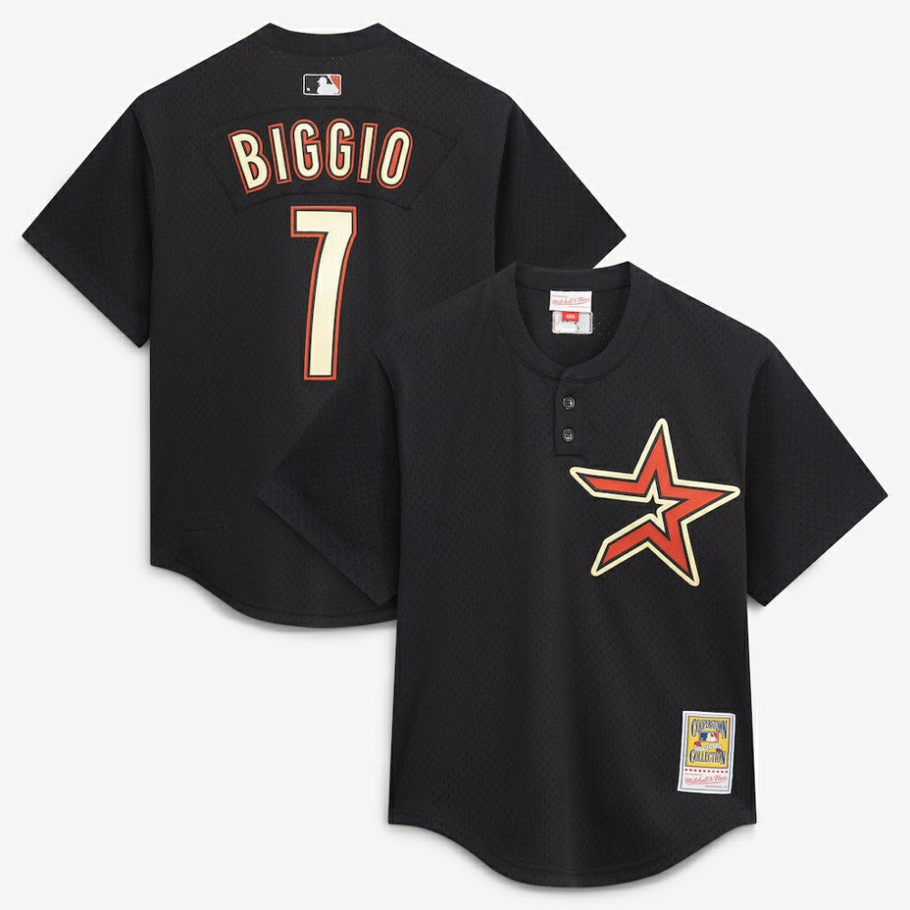 Craig Biggio Houston Astros Authentic Batting Practice Jersey Black