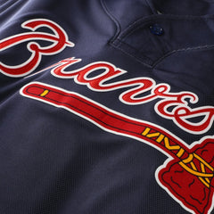 John Smoltz Atlanta Braves Authentic Batting Practice Jersey Navy