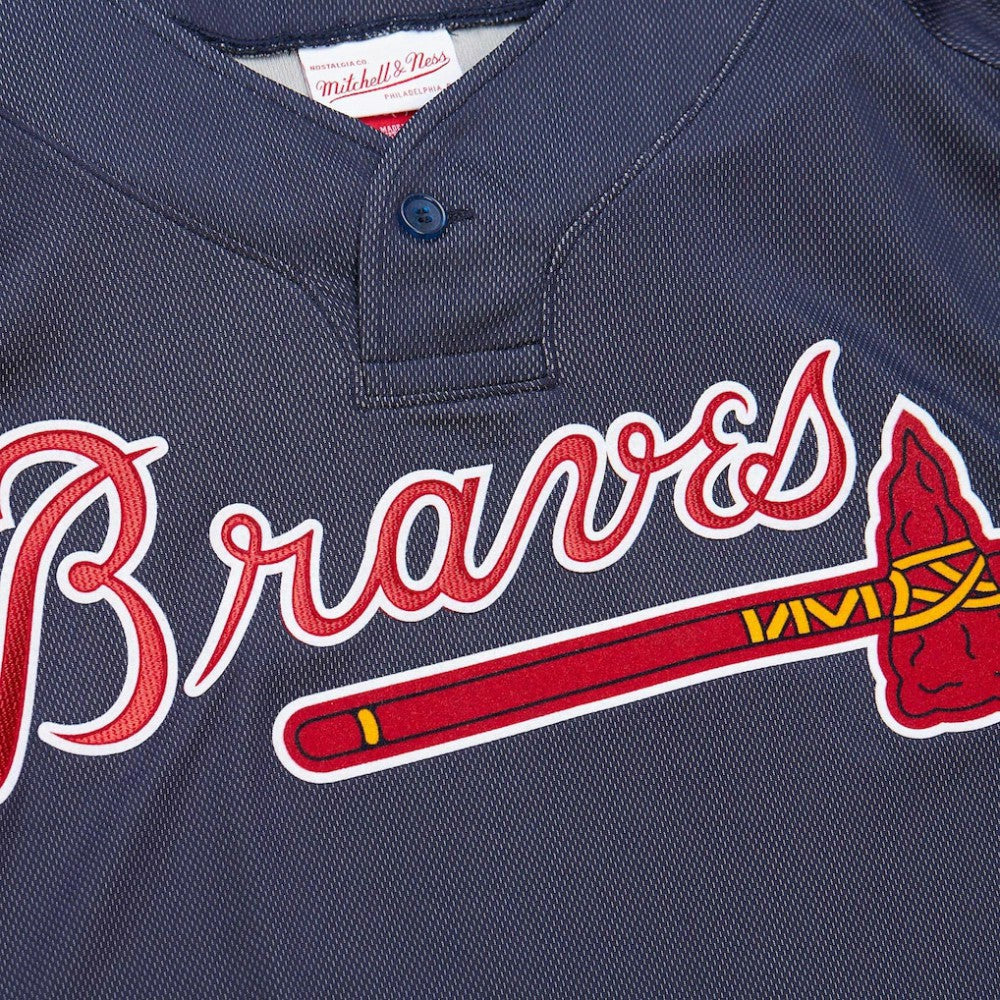 John Smoltz Atlanta Braves Authentic Batting Practice Jersey Navy