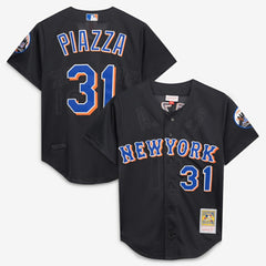 Mike Piazza New York Mets Cooperstown Collection 2000 Batting Practice Jersey Black