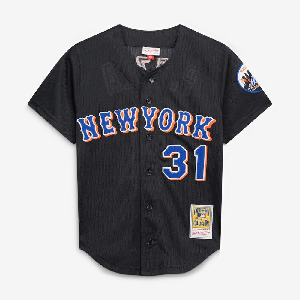 Mike Piazza New York Mets Cooperstown Collection 2000 Batting Practice Jersey Black