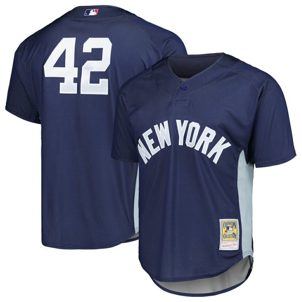 Mariano Rivera New York Yankees Mitchell & Ness Authentic Batting Practice Jersey Navy