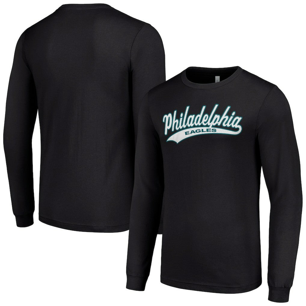 Philadelphia Eagles Starter Tailsweep Long Sleeve T-Shirt - Black sale