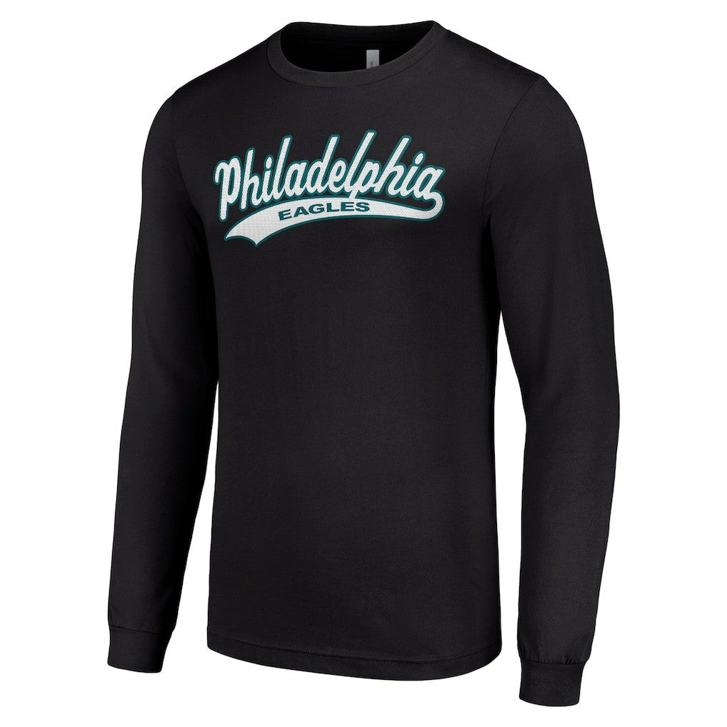Philadelphia Eagles Starter Tailsweep Long Sleeve T-Shirt - Black sale