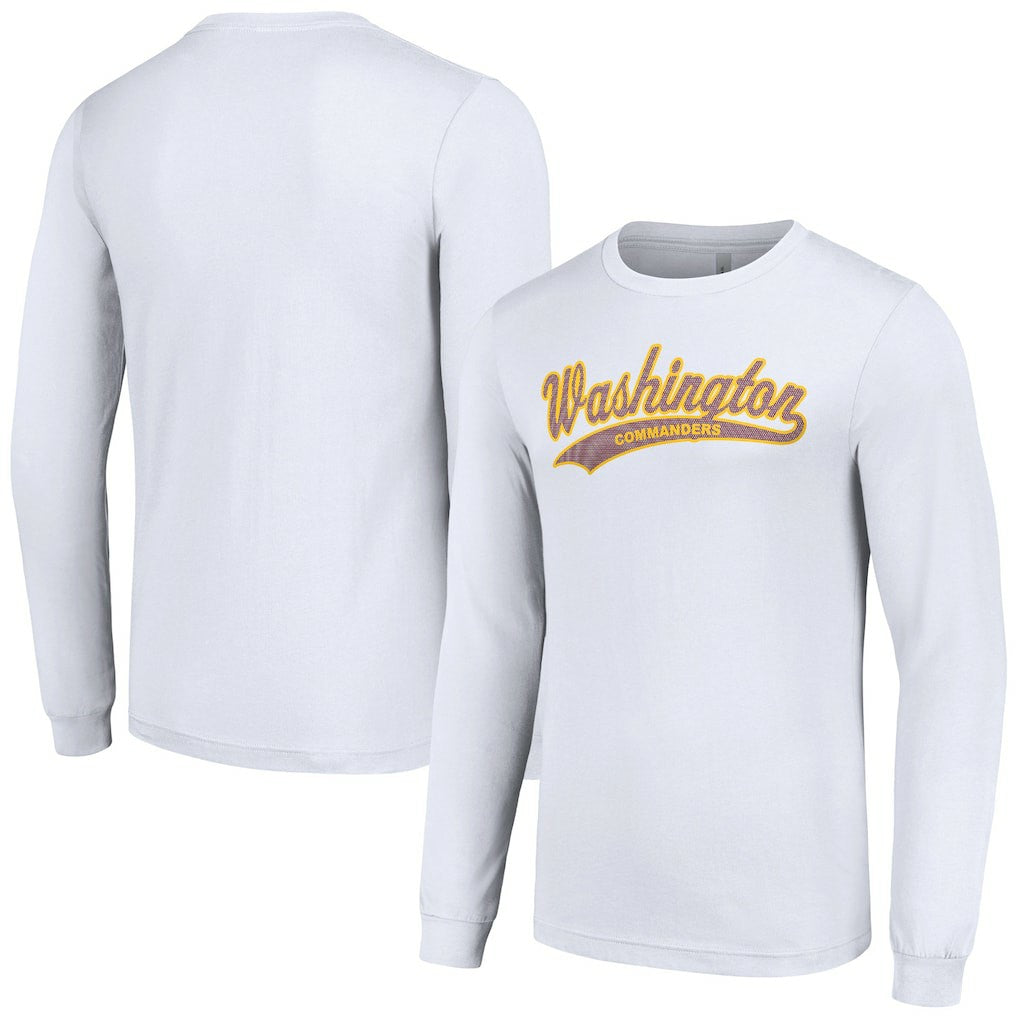 Washington Commanders Starter Tailsweep Long Sleeve T-Shirt - White discount