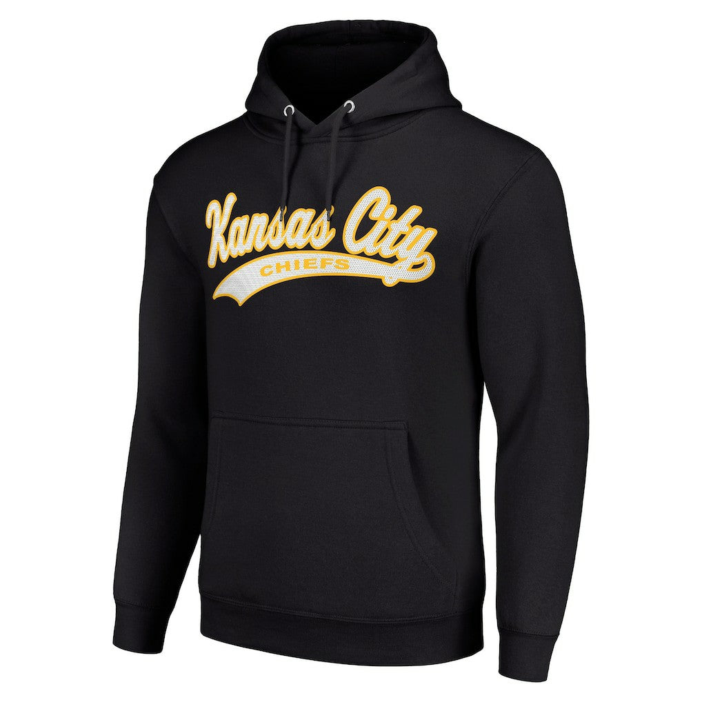 Kansas City Chiefs Starter Unisex Tailsweep Pullover Hoodie - Black discount