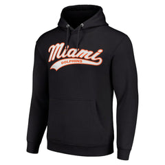 Miami Dolphins Starter Unisex Tailsweep Pullover Hoodie - Black discount