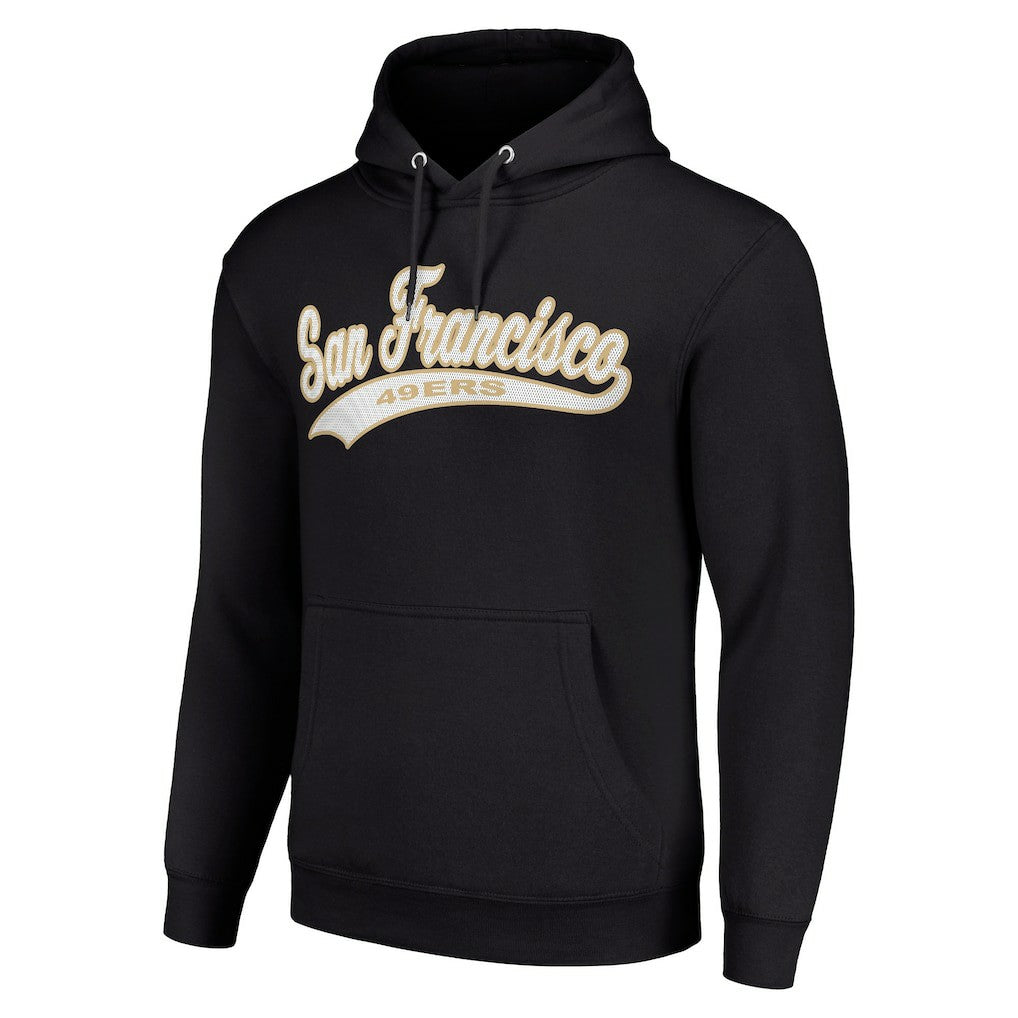 San Francisco 49ers Starter Unisex Tailsweep Pullover Hoodie - Black for sale