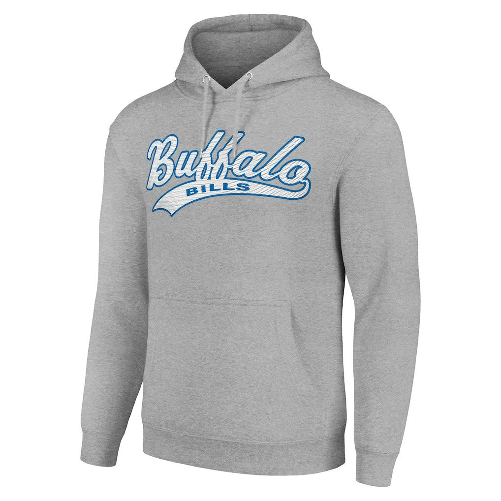 Buffalo Bills Starter Unisex Tailsweep Pullover Hoodie - Heather Gray for sale