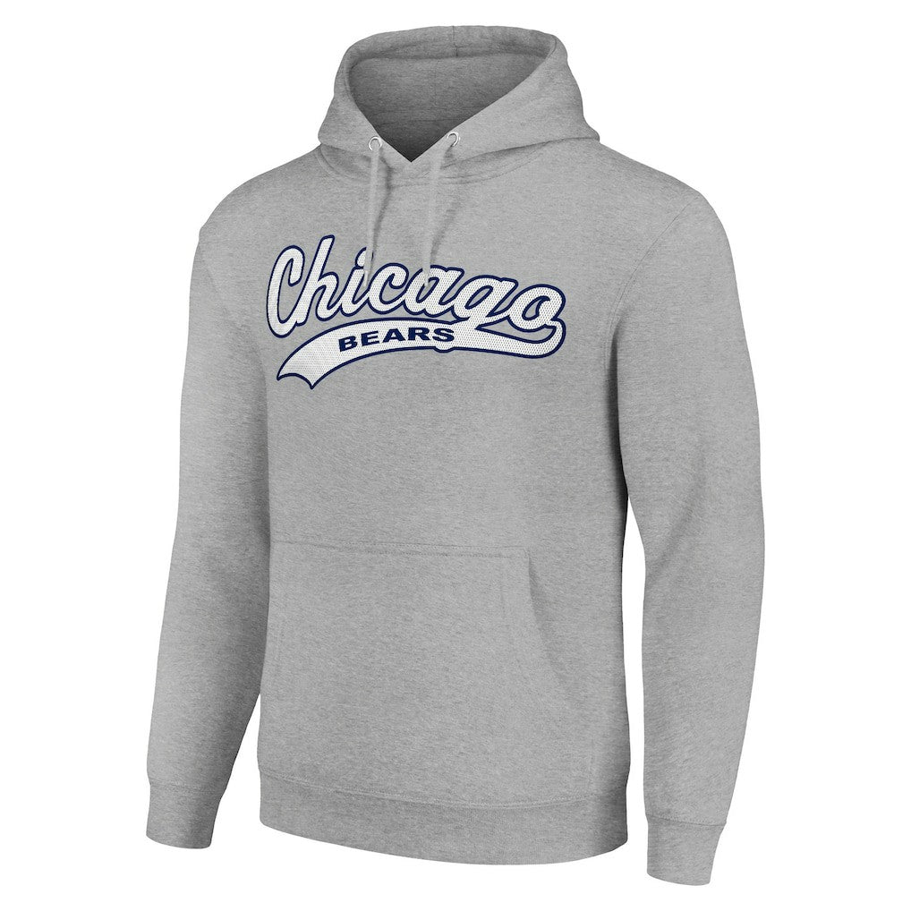 Chicago Bears Starter Unisex Tailsweep Pullover Hoodie - Heather Gray online