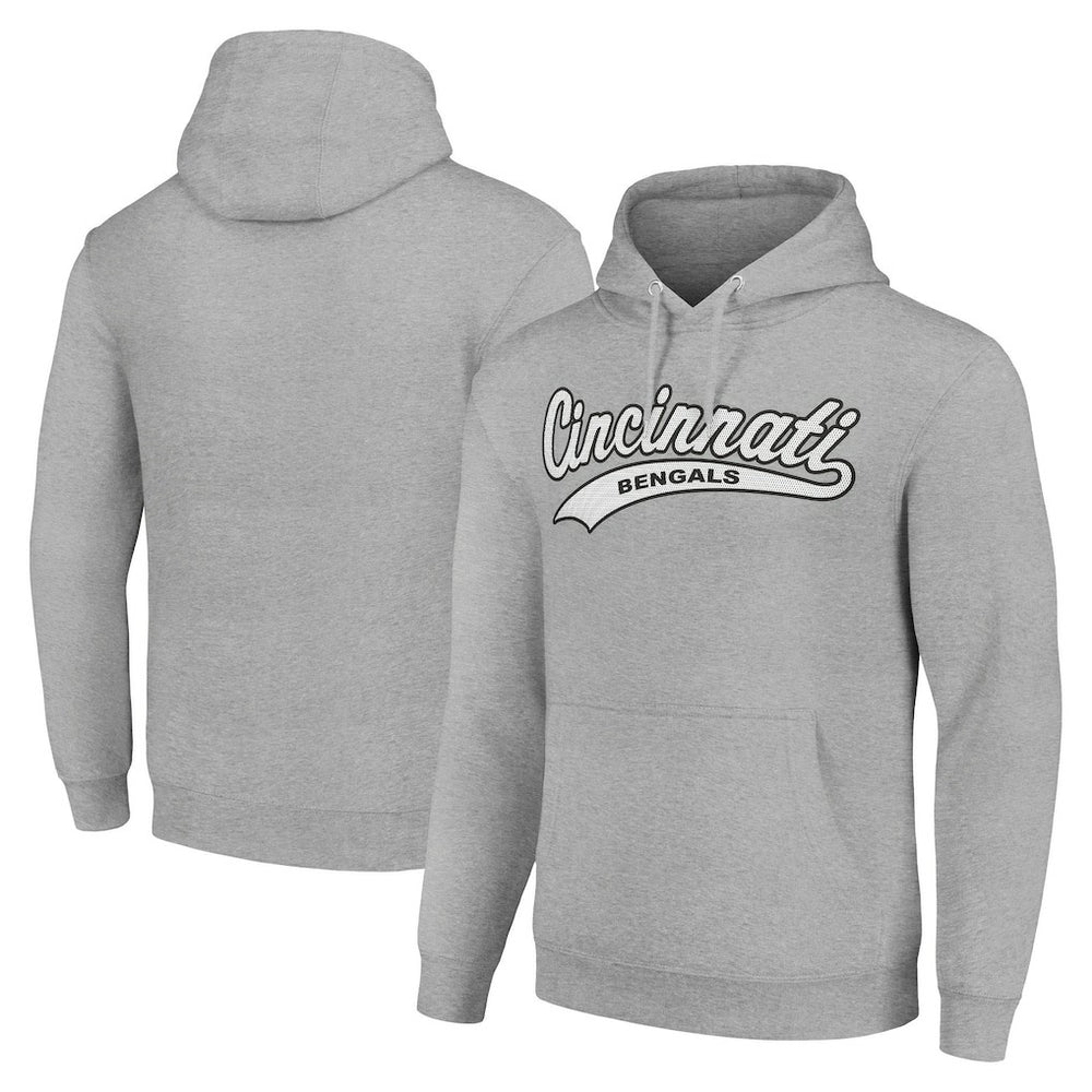 Cincinnati Bengals Starter Unisex Tailsweep Pullover Hoodie - Heather Gray outlet
