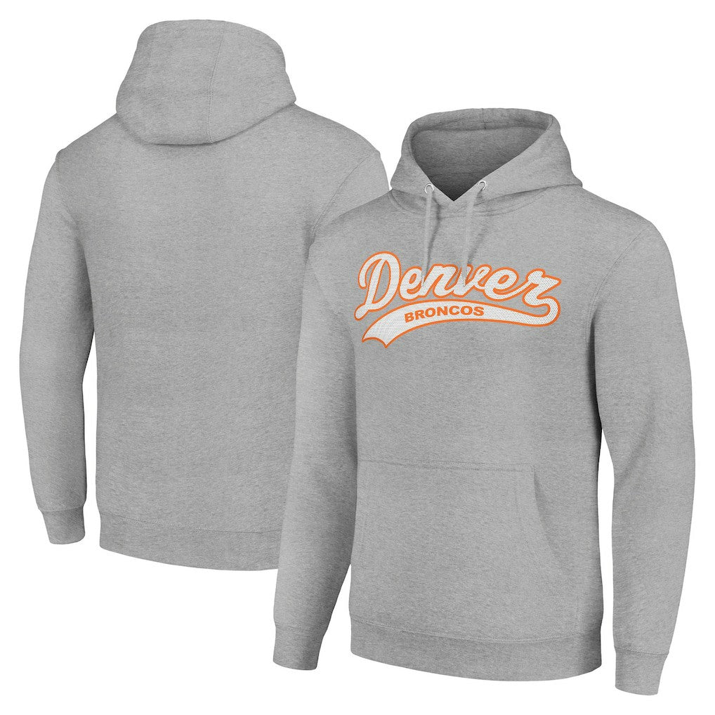 Denver Broncos Starter Unisex Tailsweep Pullover Hoodie - Heather Gray cheap