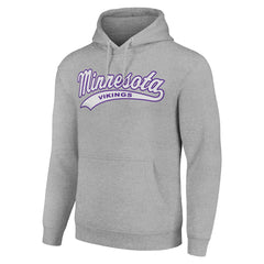 Minnesota Vikings Starter Unisex Tailsweep Pullover Hoodie - Heather Gray cheap