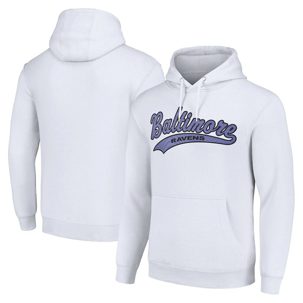 Baltimore Ravens Starter Unisex Tailsweep Pullover Hoodie - White outlet