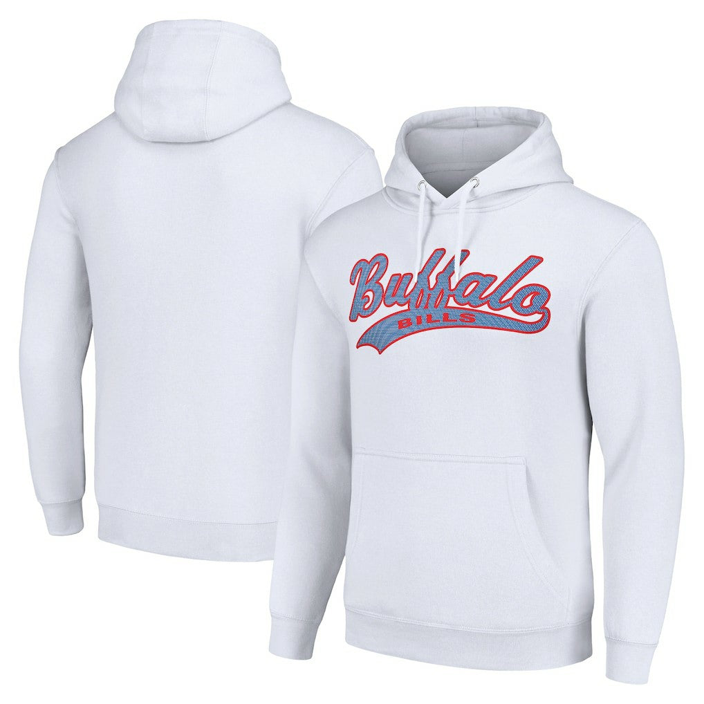 Buffalo Bills Starter Unisex Tailsweep Pullover Hoodie - White on sale