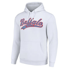 Buffalo Bills Starter Unisex Tailsweep Pullover Hoodie - White on sale