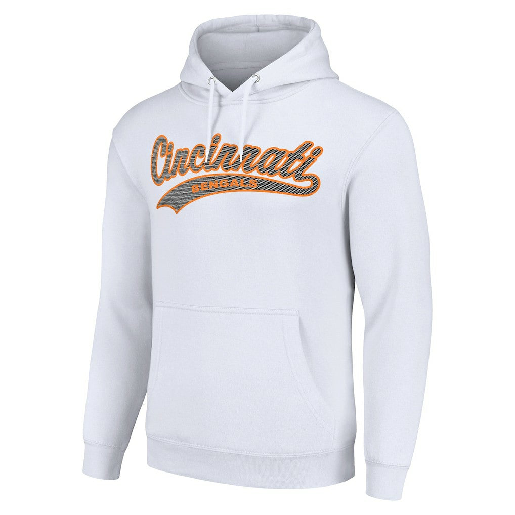 Cincinnati Bengals Starter Unisex Tailsweep Pullover Hoodie - White sale