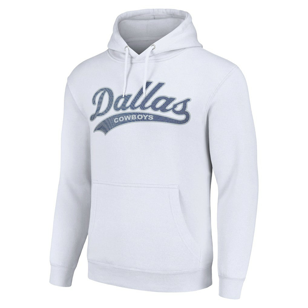 Dallas Cowboys Starter Unisex Tailsweep Pullover Hoodie - White on sale