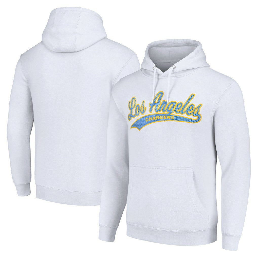 Los Angeles Chargers Starter Unisex Tailsweep Pullover Hoodie - White outlet