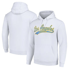Los Angeles Chargers Starter Unisex Tailsweep Pullover Hoodie - White outlet