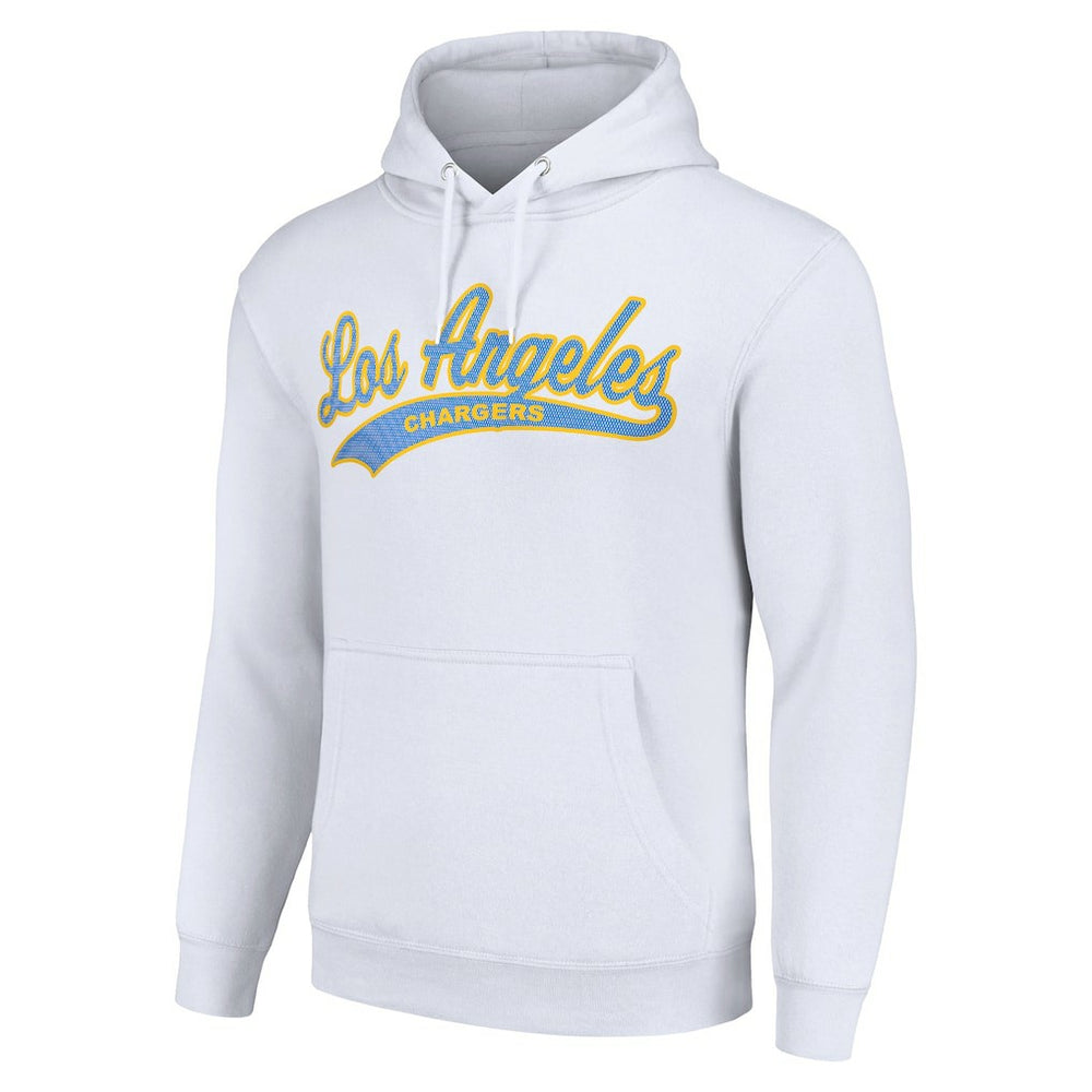 Los Angeles Chargers Starter Unisex Tailsweep Pullover Hoodie - White outlet