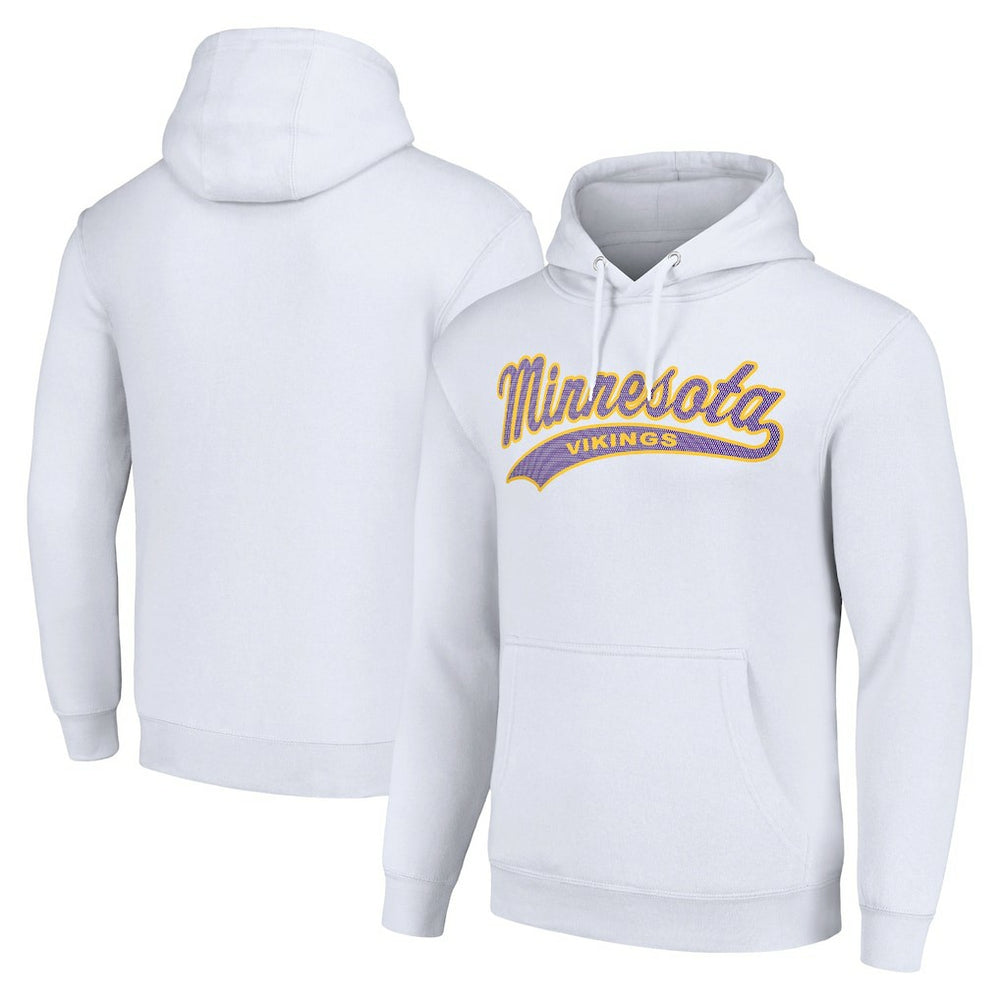 Minnesota Vikings Starter Unisex Tailsweep Pullover Hoodie - White on sale