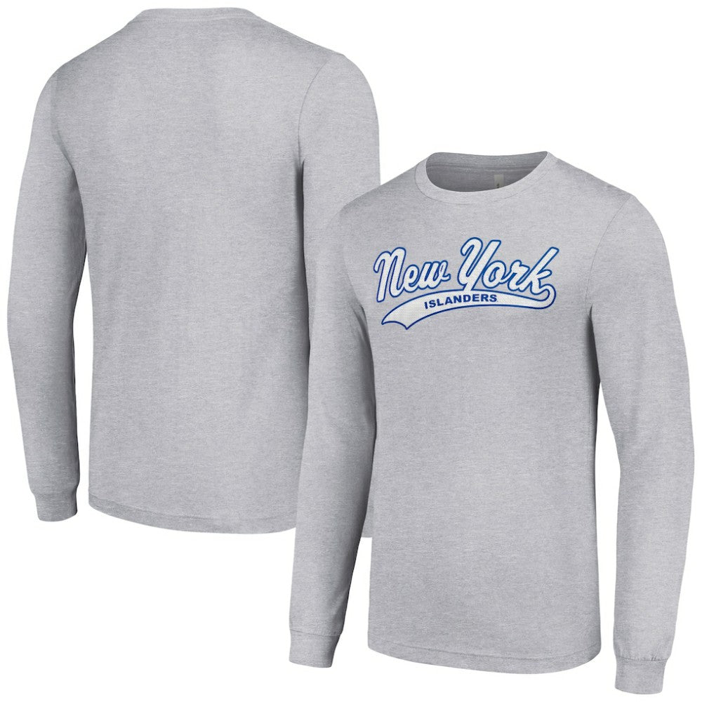 New York Islanders Starter Tailsweep T-Shirt - Heather Gray T-shirts