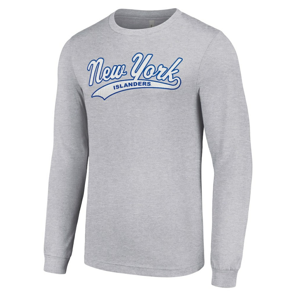 New York Islanders Starter Tailsweep T-Shirt - Heather Gray T-shirts