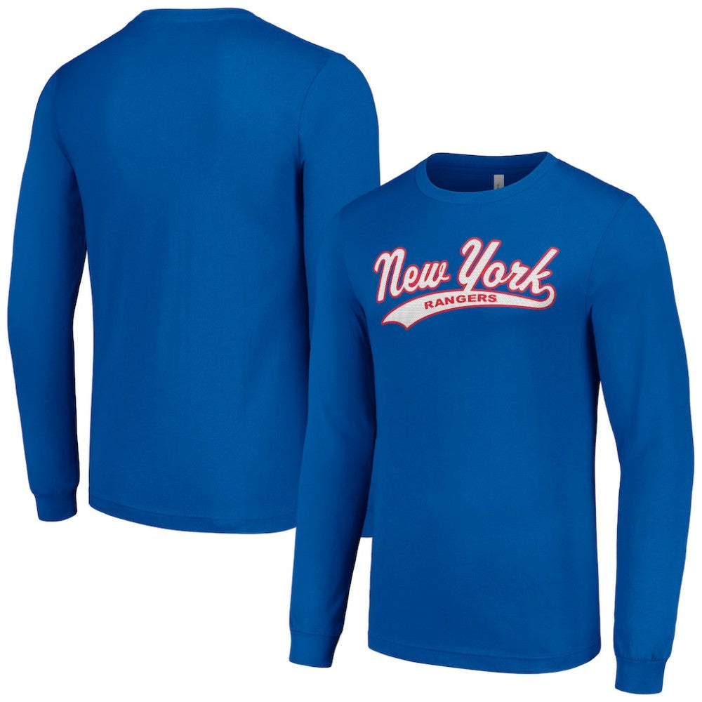 New York Rangers Starter Tailsweep T-Shirt - Blue T-shirts