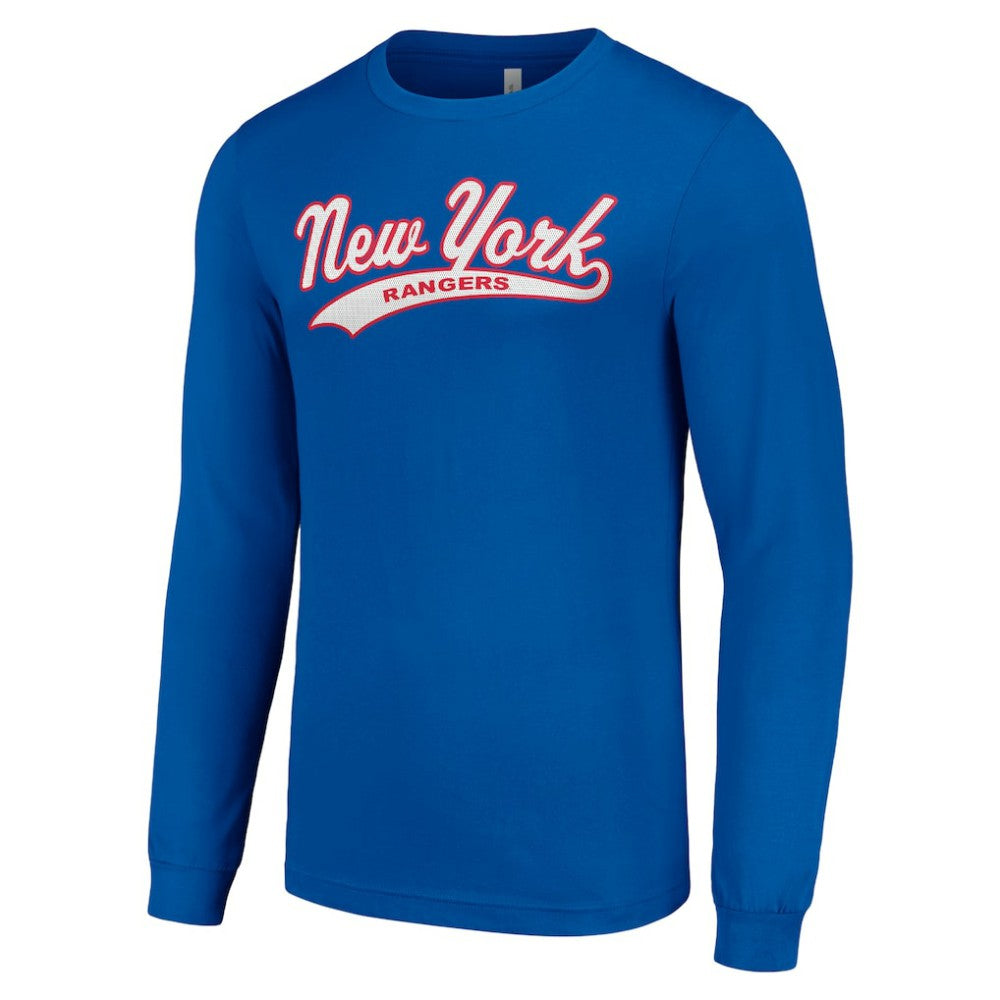 New York Rangers Starter Tailsweep T-Shirt - Blue T-shirts
