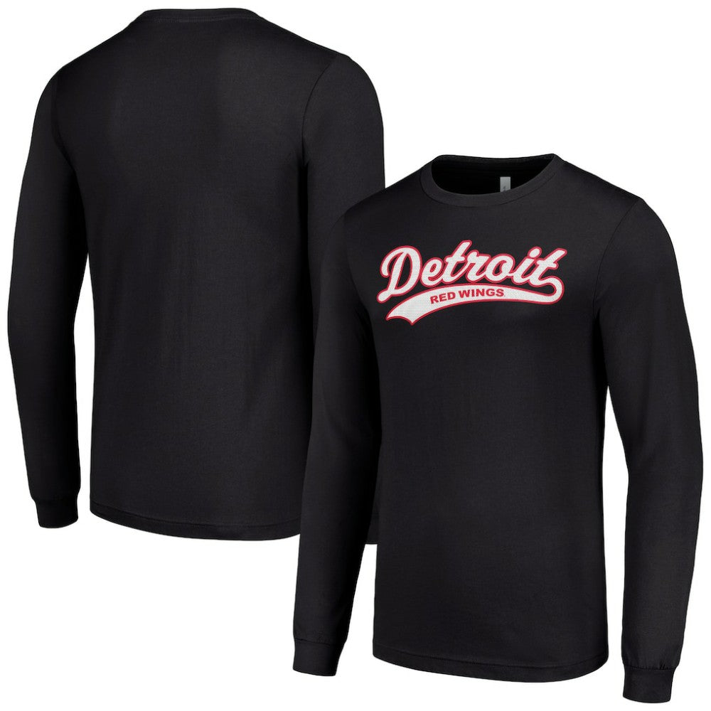 Detroit Red Wings Starter Tailsweep T-Shirt - Black T-shirts