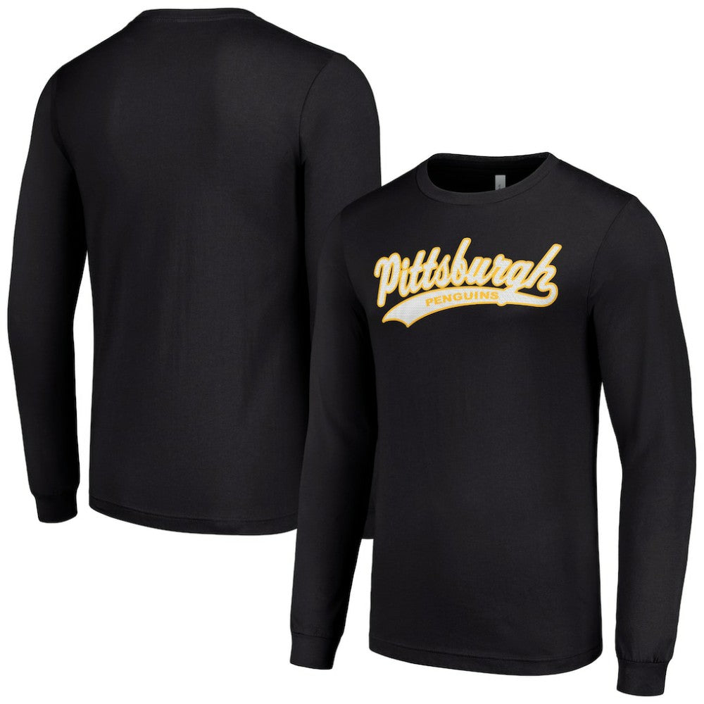 Pittsburgh Penguins Starter Tailsweep T-Shirt - Black T-shirts