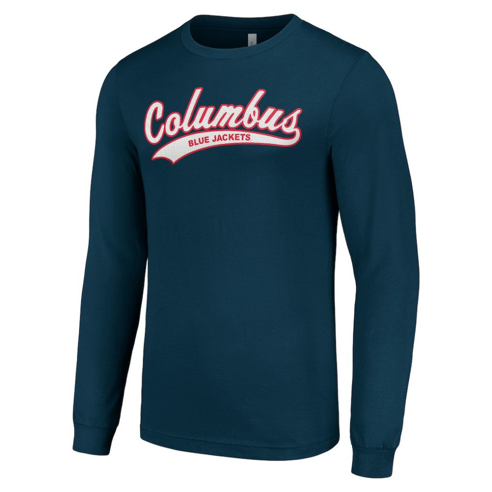 Columbus Blue Jackets Starter Tailsweep T-Shirt - Navy T-shirts