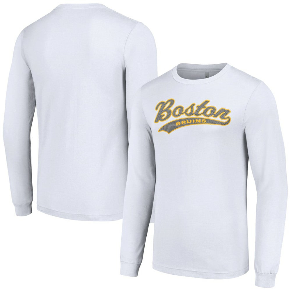 Boston Bruins Starter Tailsweep T-Shirt - White T-shirts