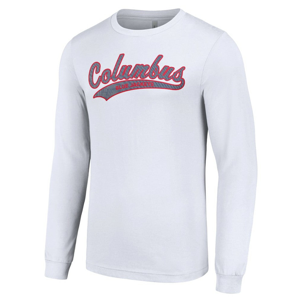 Columbus Blue Jackets Starter Tailsweep T-Shirt - White T-shirts