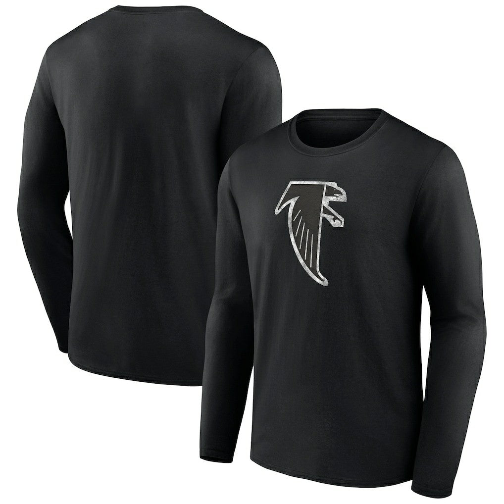Atlanta Falcons Throwback Long Sleeve T-Shirt - Black for sale