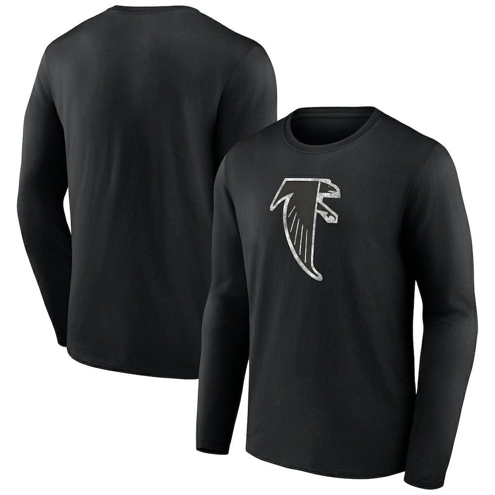 Atlanta Falcons Throwback Long Sleeve T-Shirt - Black for sale