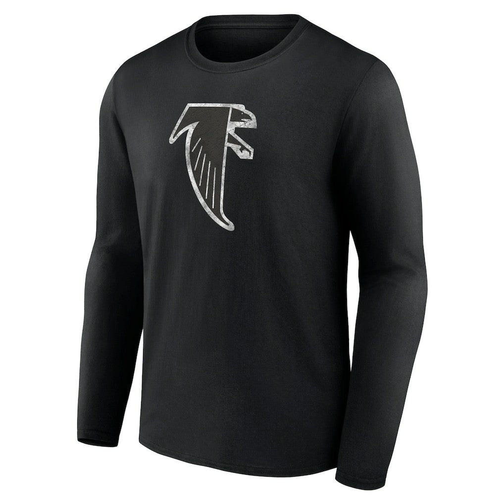 Atlanta Falcons Throwback Long Sleeve T-Shirt - Black for sale